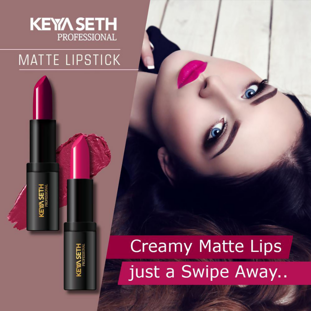 Keya Seth Aromatherapy Professional Matte Lipstick - Bright Fuchsia