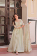 Joban Fashion Pista Georgette Sequence Embroidery Work Kurta Set - Distacart