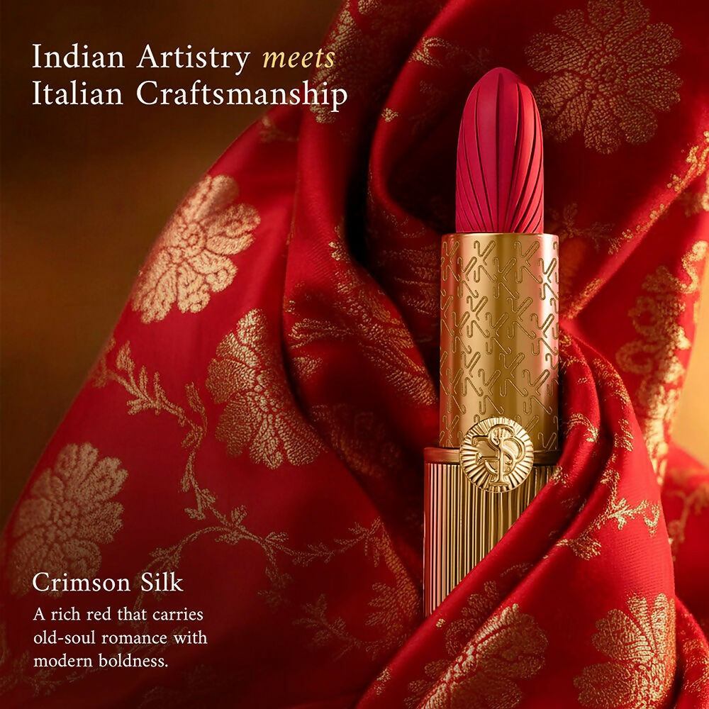 Kay Beauty x Falguni Shane Peacock Luxe Matte Lipstick - Crimson Silk - Distacart