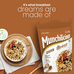 Munchilicious MultiMillet Muesli Fruits, Nuts & Seeds Crunchy Millets, High in Fibre and Protein