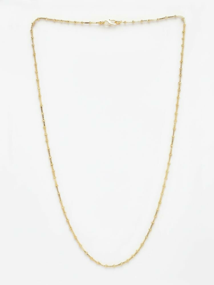 NVR Women Gold Plated Minimal Chain - Distacart
