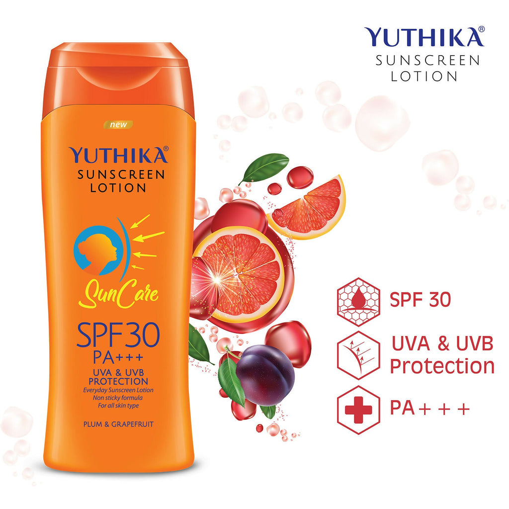 Yuthika Sunscreen Lotion Sun Care Spf 30 Pa+++