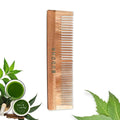 Buddha Natural Dual Tooth Kacchi Neem Wooden Comb - Distacart