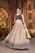 Lehenga Mart Designer Wedding Lehenga Choli For Women - Cream
