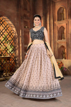 Lehenga Mart Designer Wedding Lehenga Choli For Women - Cream
