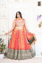 Lehenga Mart Designer Wedding Lehenga Choli For Women - Orange