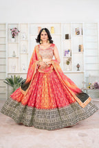 Lehenga Mart Designer Wedding Lehenga Choli For Women - Orange