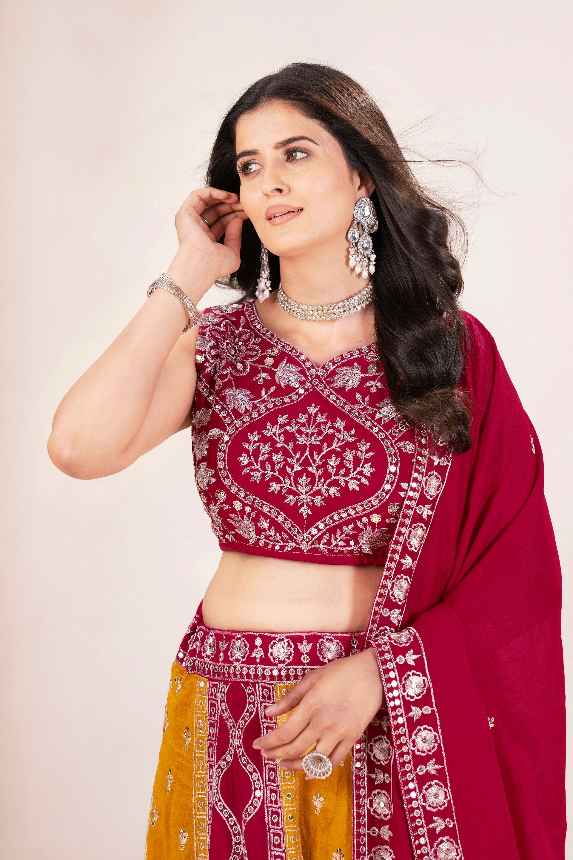 Lehenga Mart Designer Wedding Lehenga Choli For Women - Pink