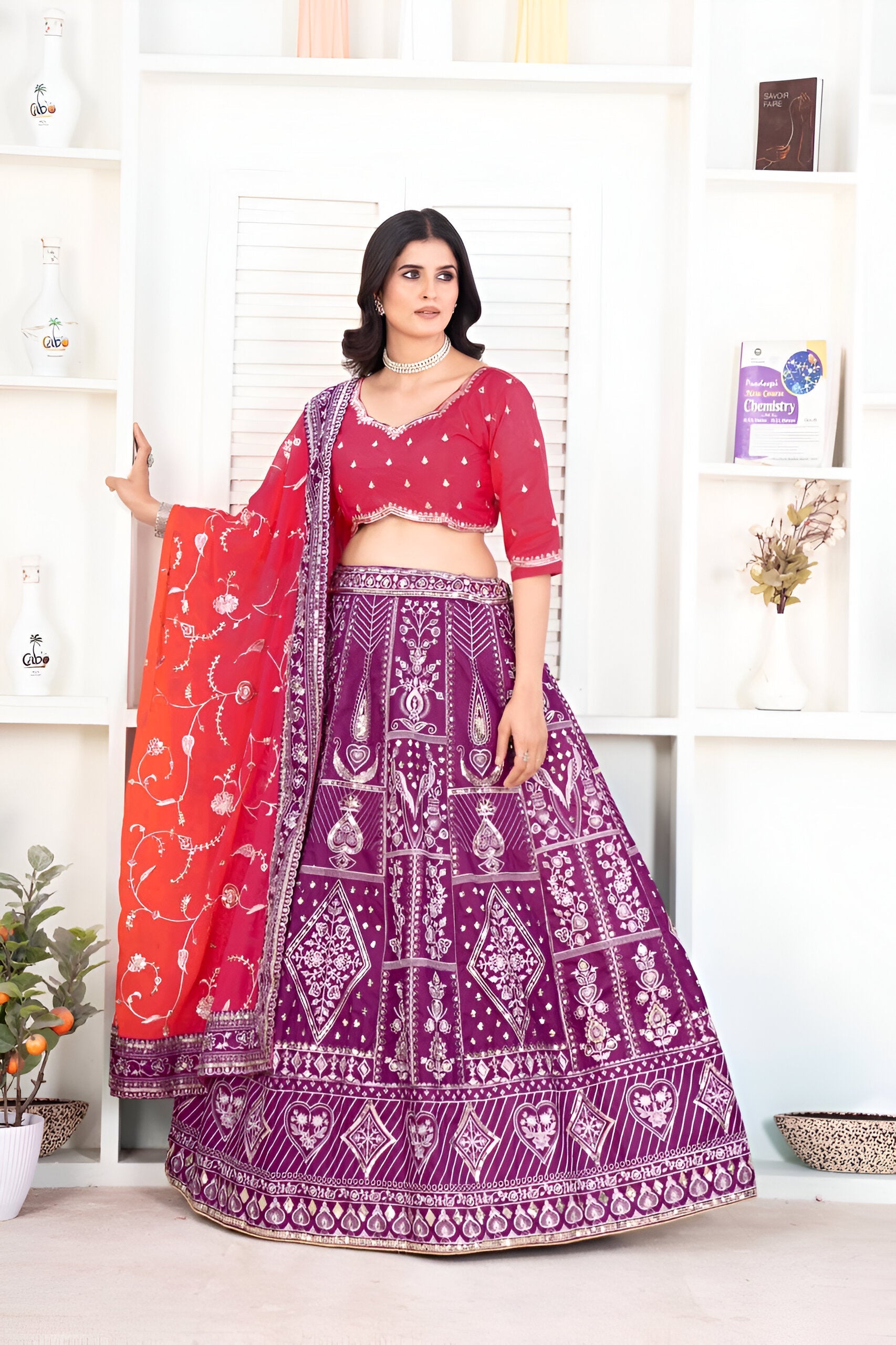 Lehenga Mart Designer Wedding Lehenga Choli For Women - Multicolor