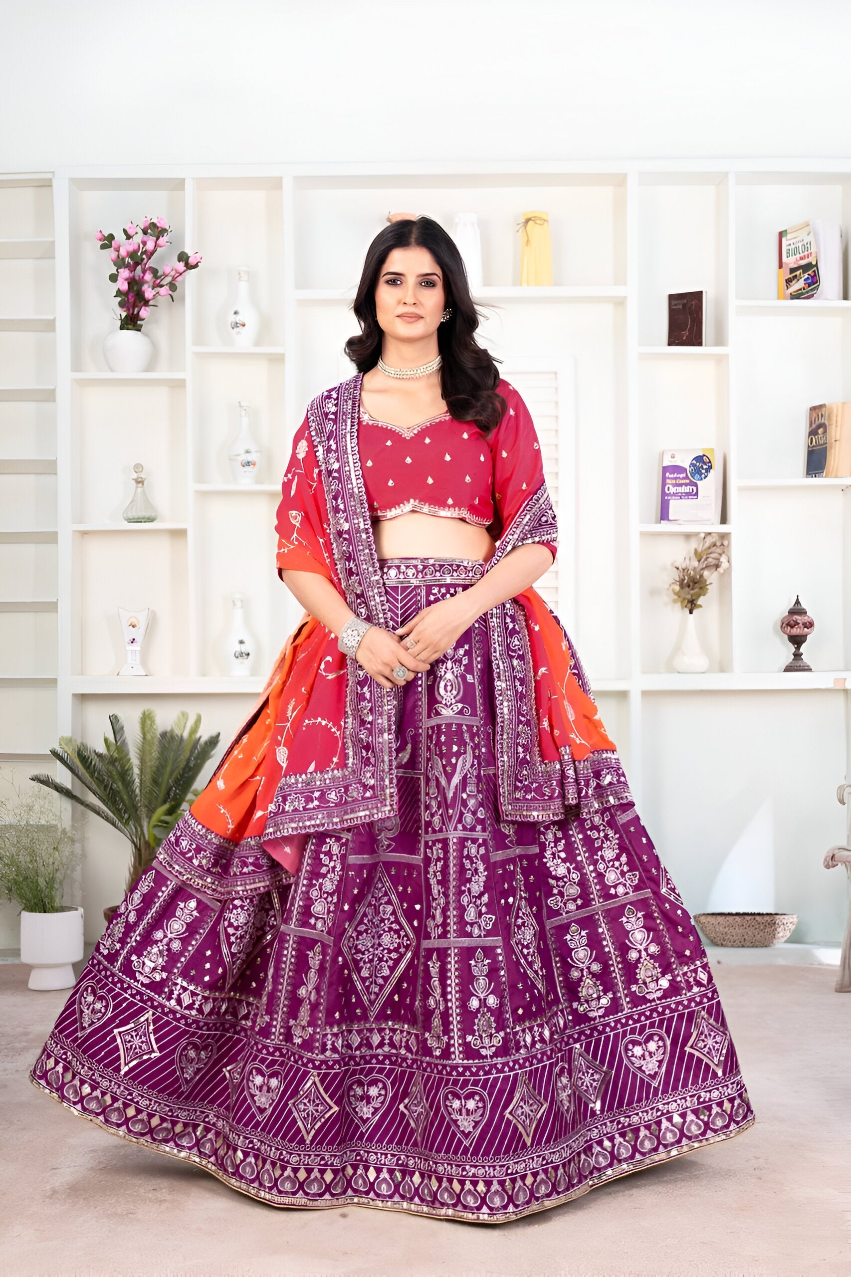 Lehenga Mart Designer Wedding Lehenga Choli For Women - Multicolor