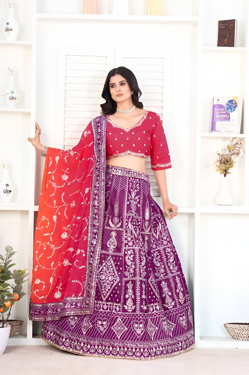 Lehenga Mart Designer Wedding Lehenga Choli For Women - Multicolor
