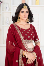 Lehenga Mart Designer Wedding Lehenga Choli For Women - Red