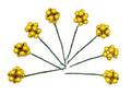 Gold Beaded Hair Brooches