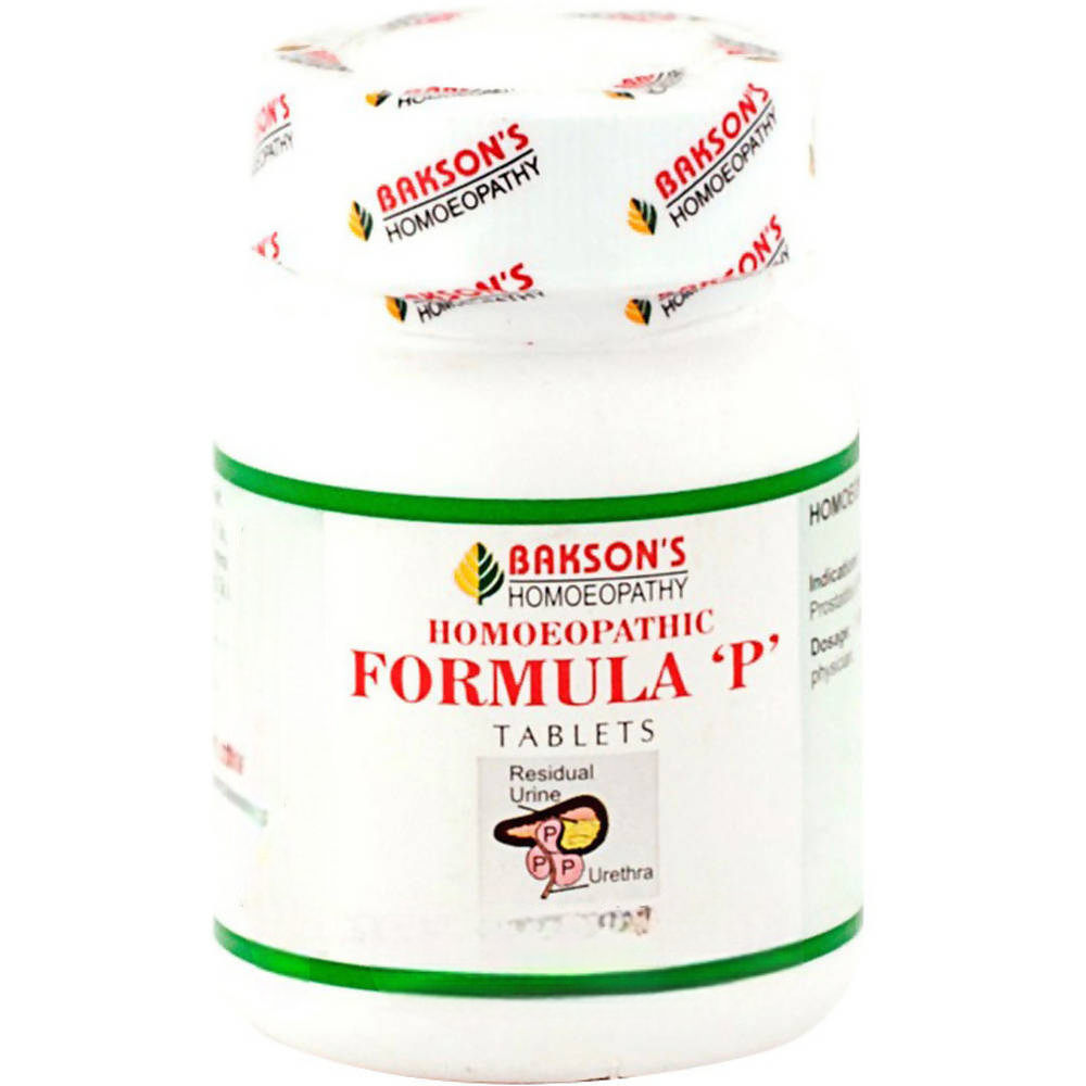 Bakson's Homeopathy Formula P Tablets - Distacart