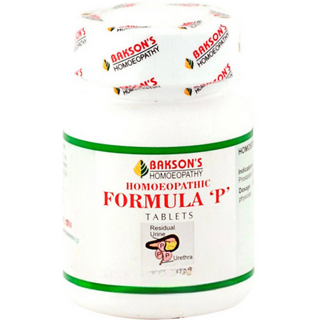 Bakson's Homeopathy Formula P Tablets