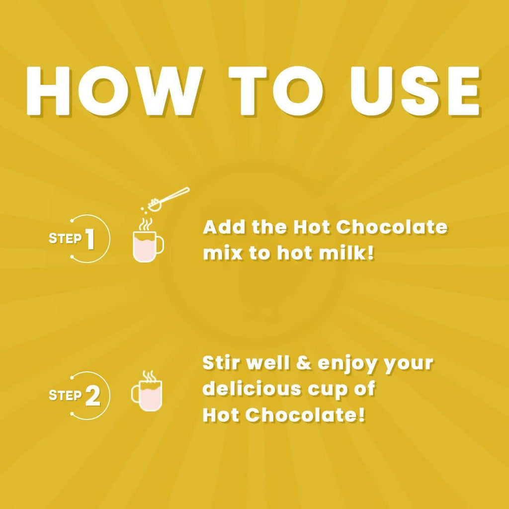 Bevzilla Hot Chocolate Powder (Hazelnut) Drink Powder With Organic Date Palm Jaggery