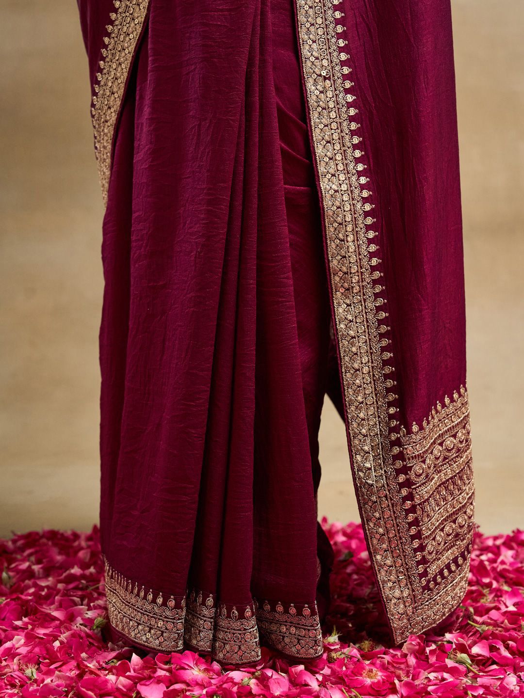 kasee Embroidered Pure Silk Saree - Distacart
