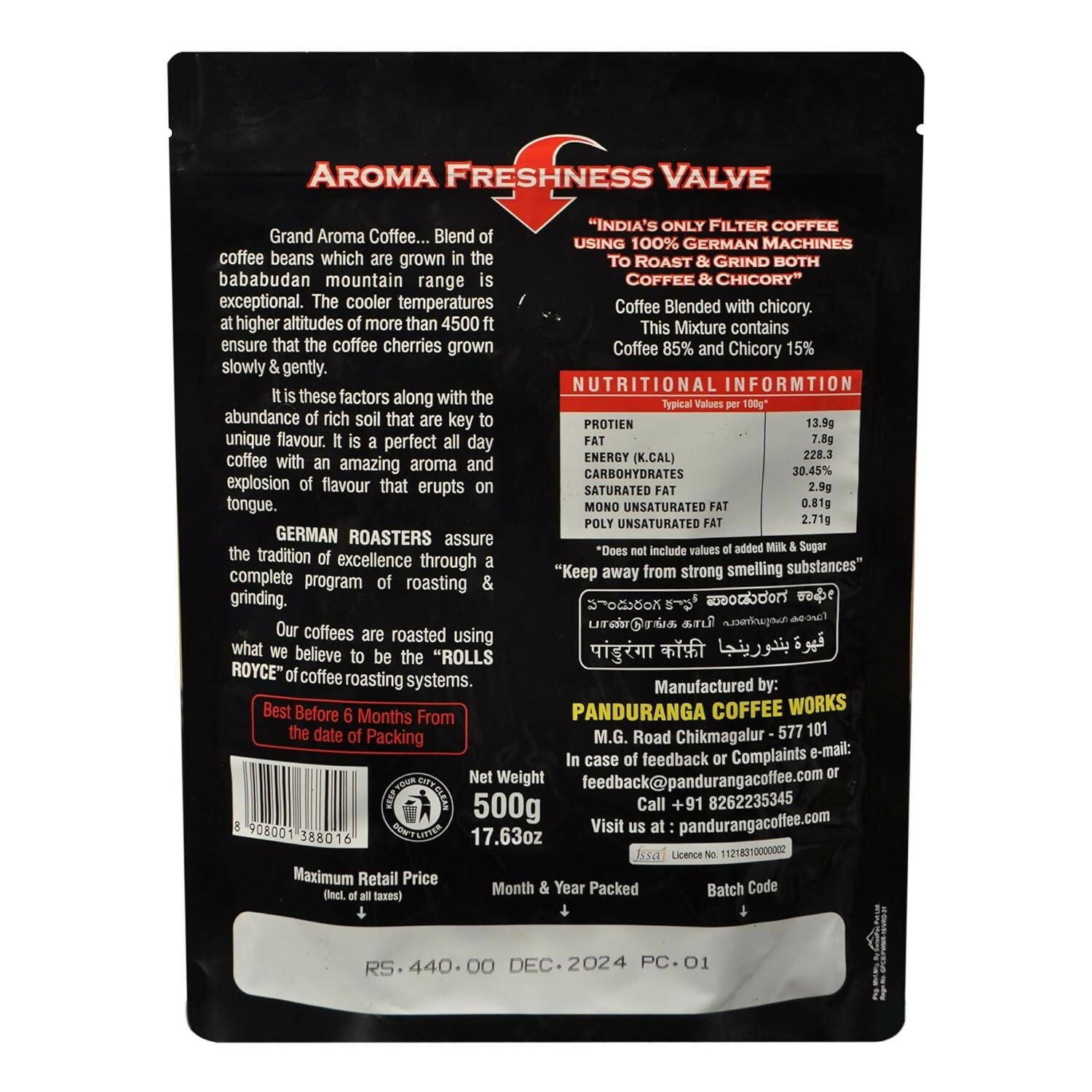 Panduranga Coffee Grand Aroma Filter Coffee
