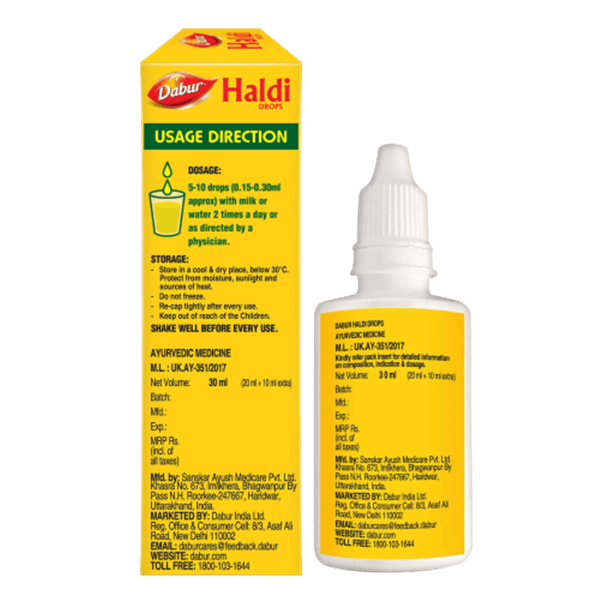 Dabur Haldi Drops Immunity Booster Usage