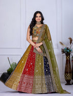Lehenga Mart Designer Wedding Lehenga choli for Women - Multicolor