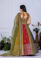 Lehenga Mart Designer Wedding Lehenga choli for Women - Multicolor