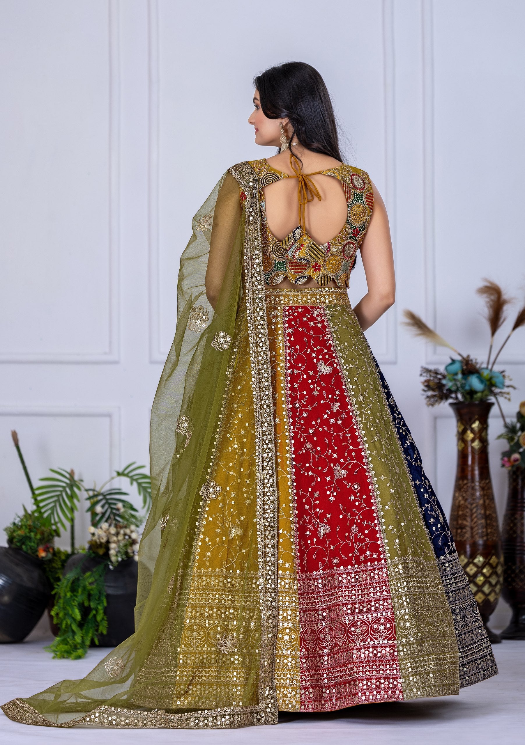 Lehenga Mart Designer Wedding Lehenga choli for Women - Multicolor