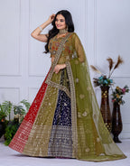 Lehenga Mart Designer Wedding Lehenga choli for Women - Multicolor
