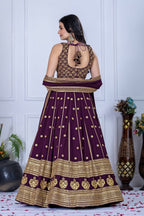 Lehenga Mart Designer Wedding Lehenga choli for Women - Wine