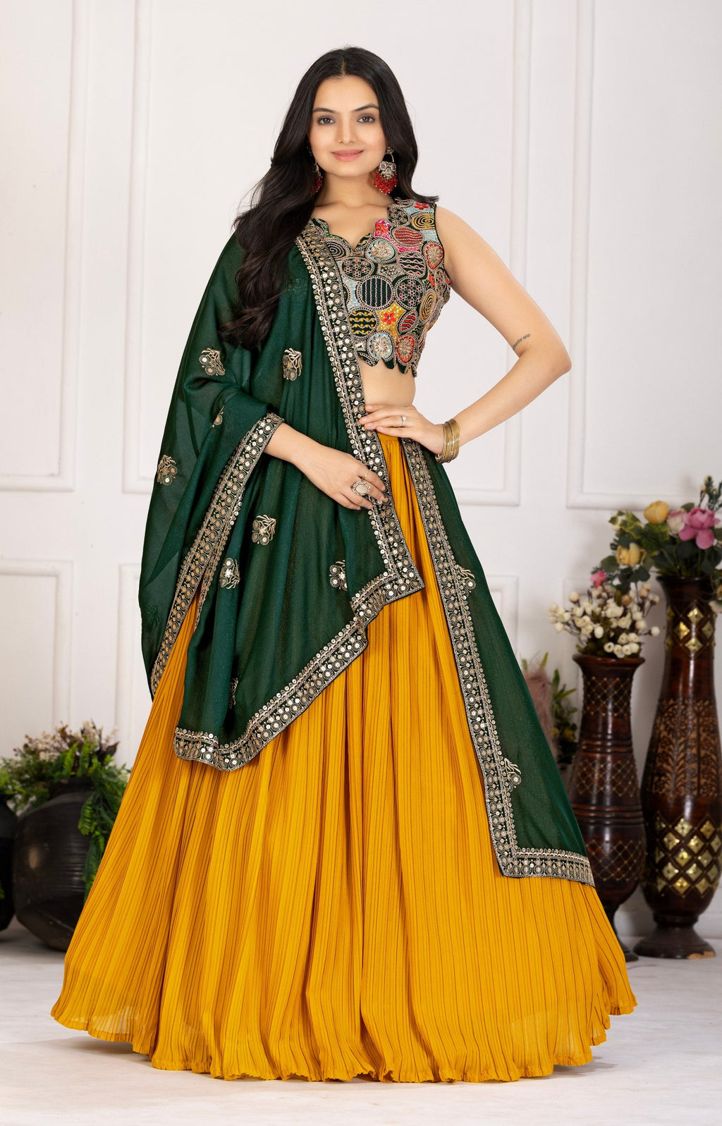 Lehenga Mart Designer Wedding Lehenga choli for Women - Multicolor