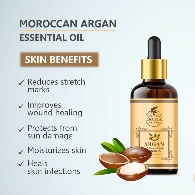 Skiura Nature Moroccan Argan Essential Oil For Anti Ageing