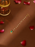 Ruby Raang Green Meenakari Kundan Maang Tikka - Distacart