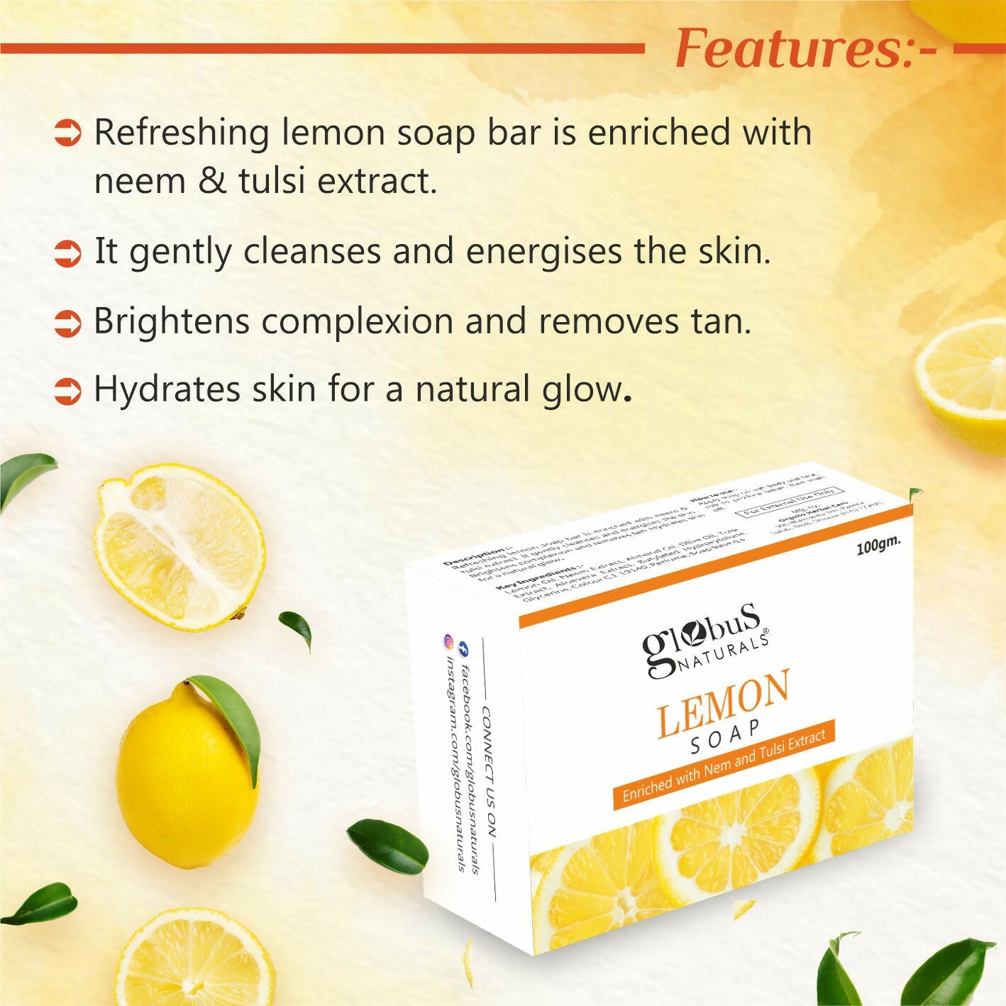 Globus Naturals Lemon Soap