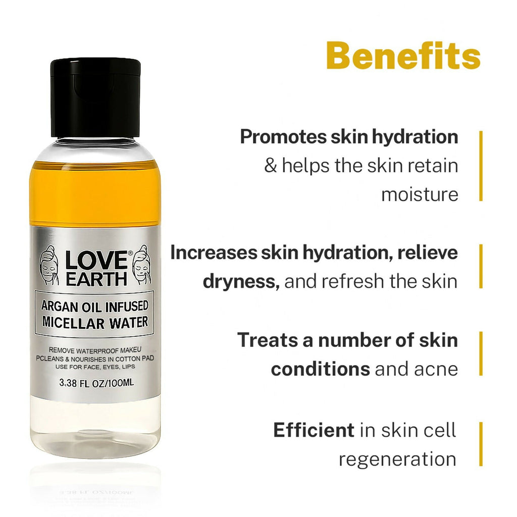 Love Earth Argan Oil Infused Micellar Water