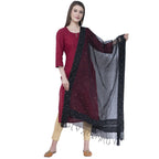 A R SILK Navy Blue Color Chandna Dupattas and Chunnis