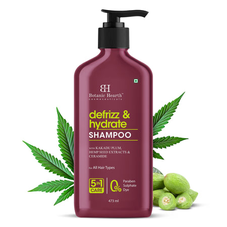Botanic Hearth Defrizz & Hydrate Shampoo with Hemp Seed Extract & Ceramide