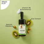 Pilgrim Spanish Foaming Face Wash With Kiwi Extracts & Aloe For Skin Hydration - Distacart