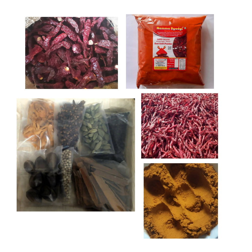 Namma Byadgi's Organic Mirchi Masala Kit- (Marchi, Spices, Powders) - Distacart