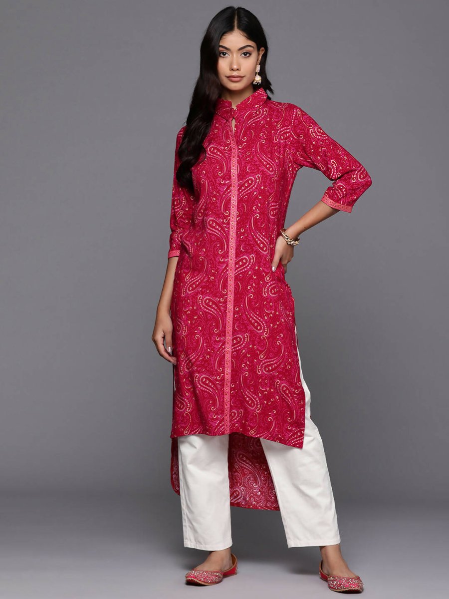 Ahalyaa Women's Traditional wear Kurta - Red