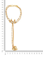 Ruby Raang Gold Chand Kundan Haath Phool - Distacart