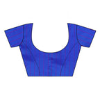 Vamika Royal Blue Cotton Silk Weaving Saree (Binita Royal Blue) Blouse