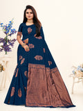 Vedant Vastram Litchi Silk Designer Banarasi Saree - Morpich Morpich