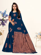 Vedant Vastram Litchi Silk Designer Banarasi Saree - Morpich Morpich