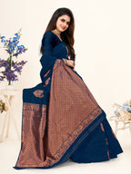 Vedant Vastram Litchi Silk Designer Banarasi Saree - Morpich Morpich