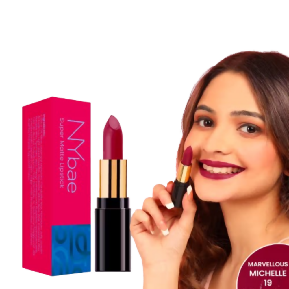 NY Bae Super Matte Lipstick - Marvellous Michelle 19 - Distacart