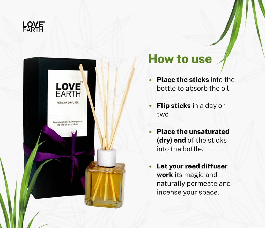 Love Earth Reed Diffuser- Lemongrass