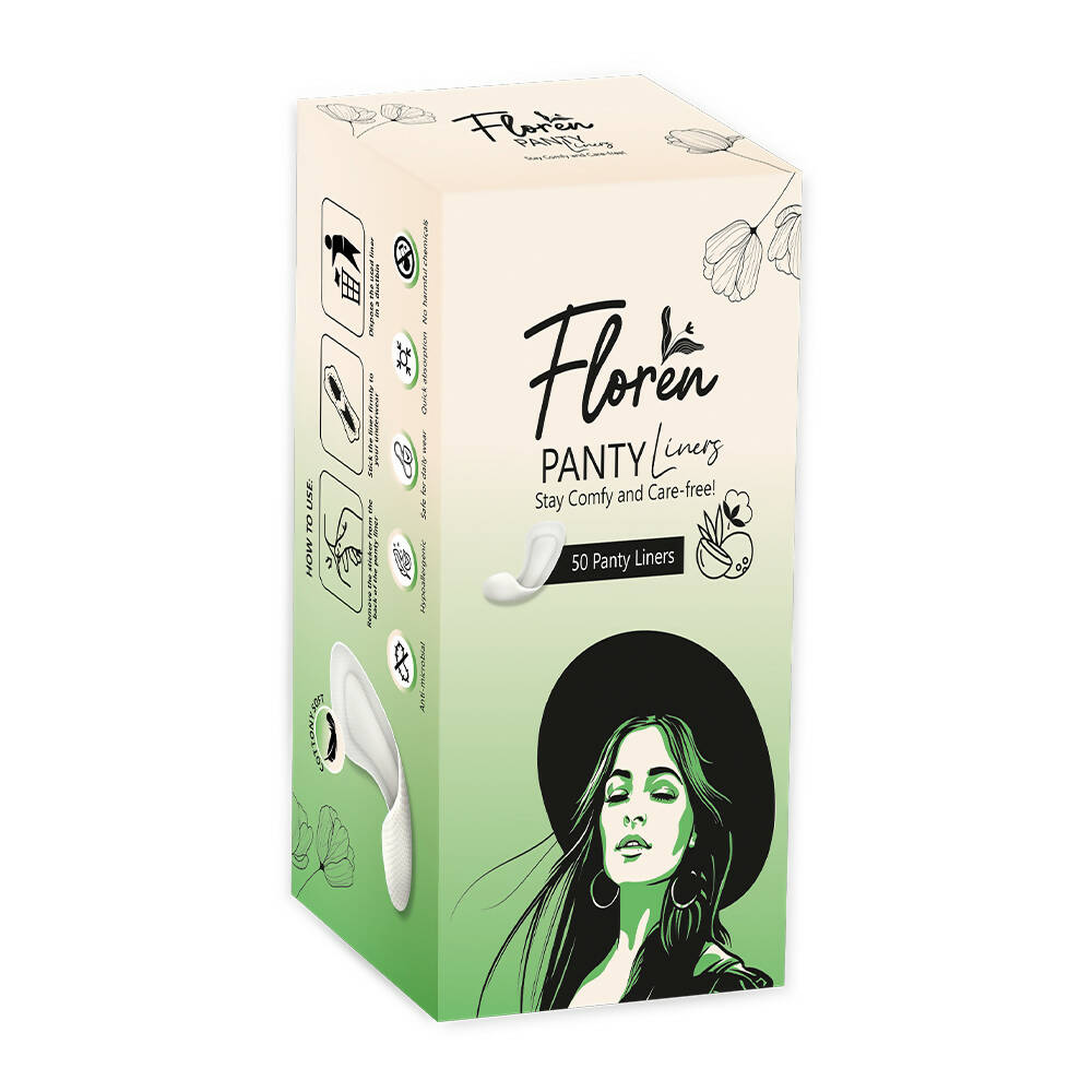 Floren Panty Liners Curvy Design for Extra Comfort