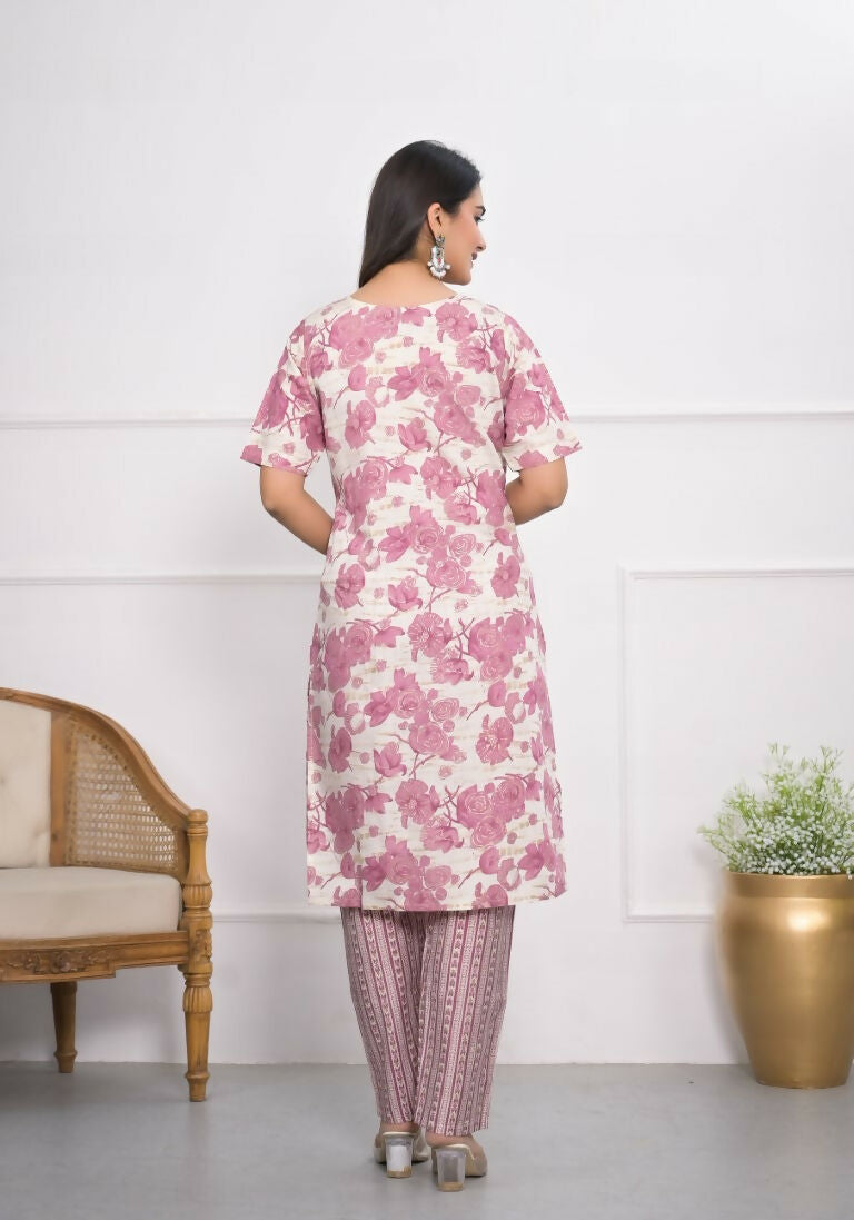 Festive Wear Ethnic Pink chanderi Stitched Suit - Anbazaar