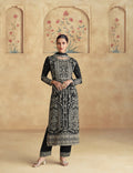 Anaita Black Premium Chinon Embroidered Sequin Work Ready Made Suit - Distacart