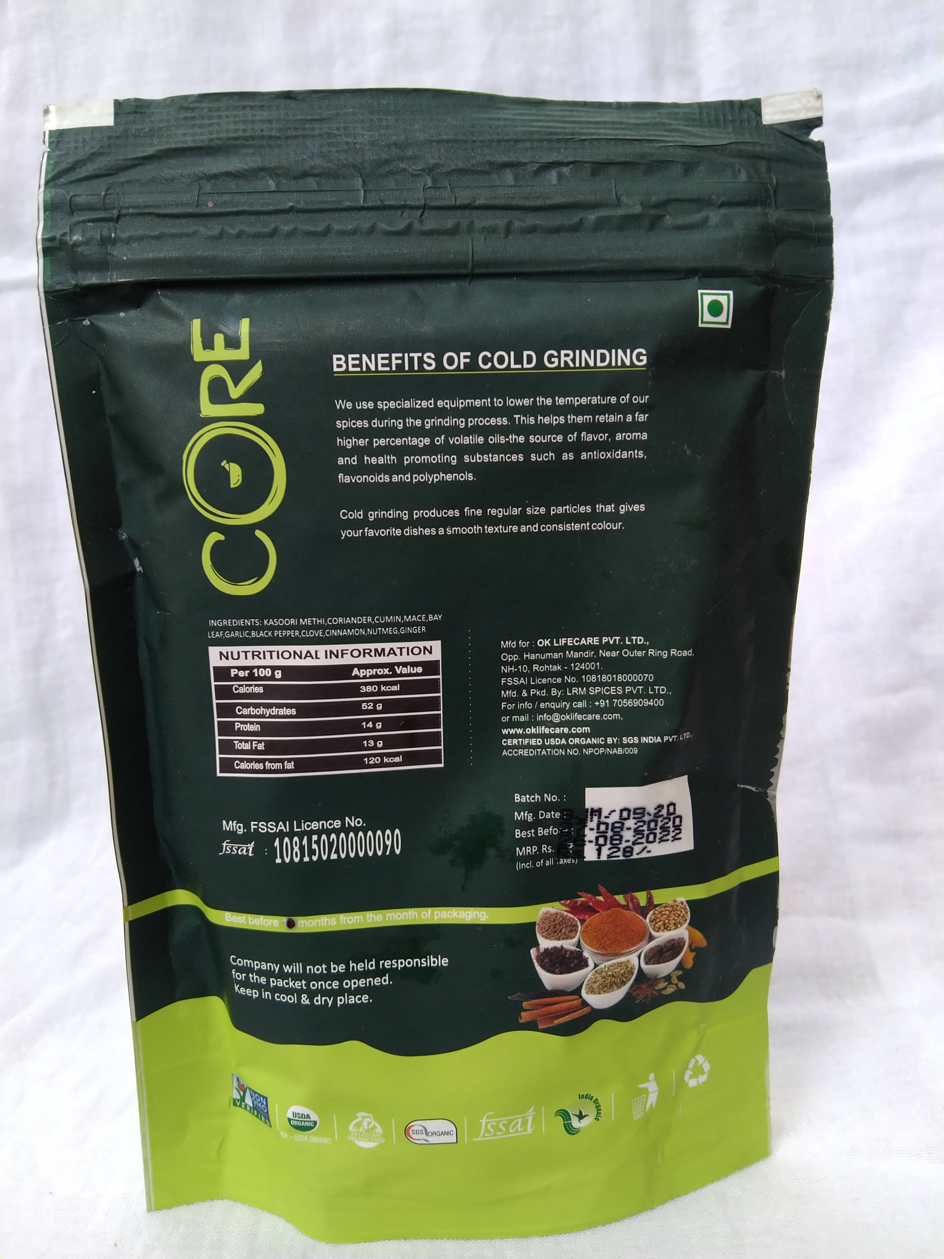 Ok Life Care Core Sabji Masala - Distacart