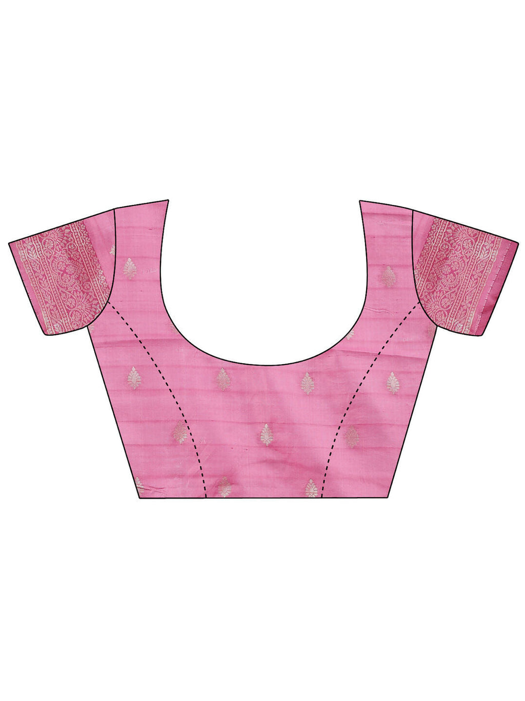 Shree Shyam Fashion Sajni Pink Linen Cotton Saree